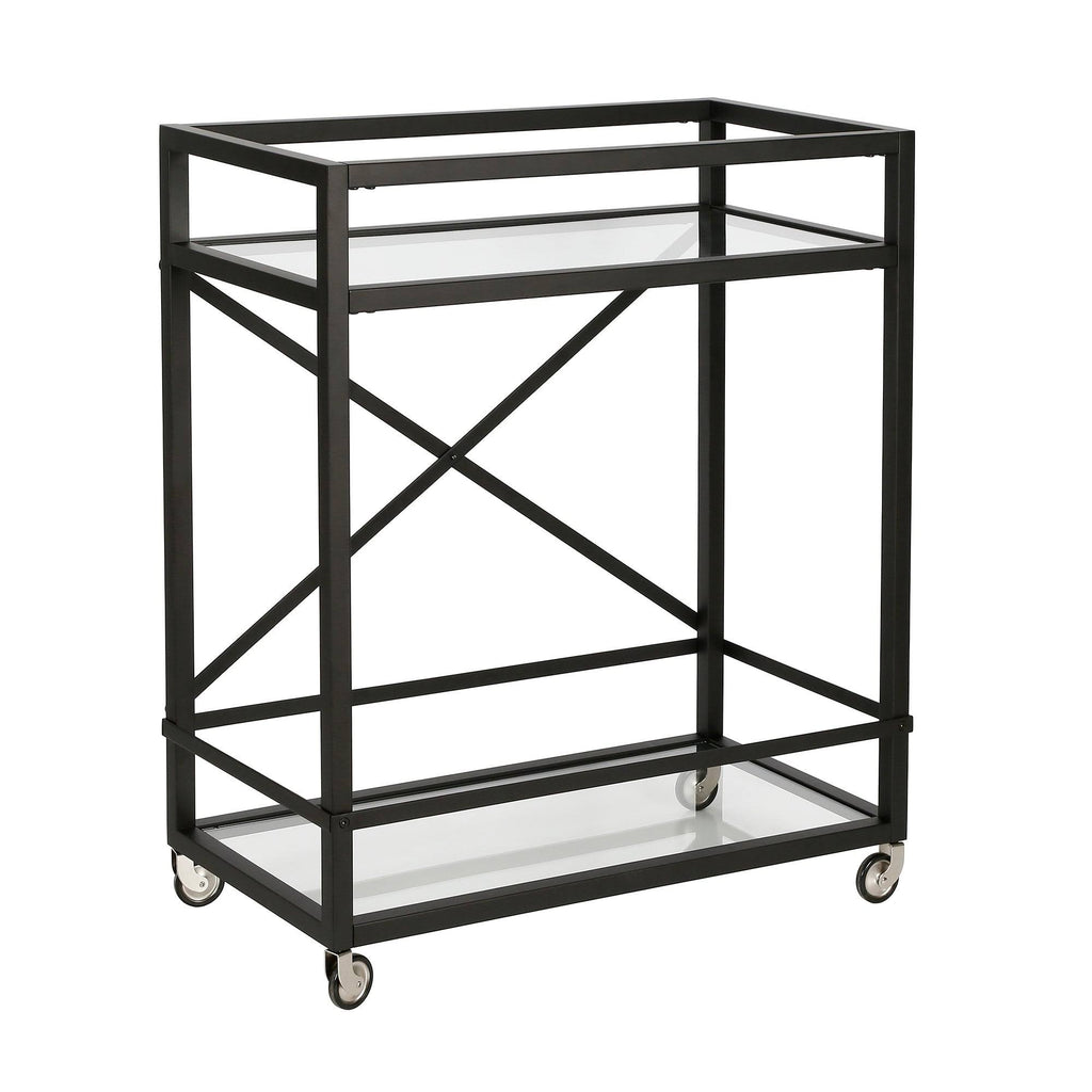 Satin Nickel Bar Cart A90920