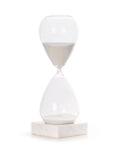 90-Minute Hourglass Sand Timer on Marble Base with White Sand G1069