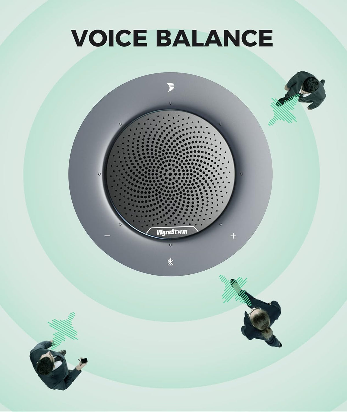 Conference Speaker with 4 Noise-canceling Mics, USB-C Docking Function C240
