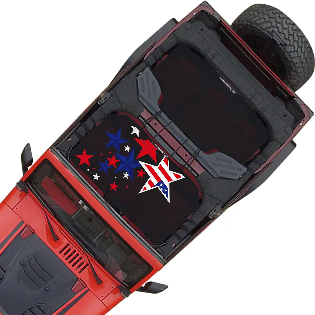 JKU 4 Door Front & Rear Black Mesh Sun Shade Z15961