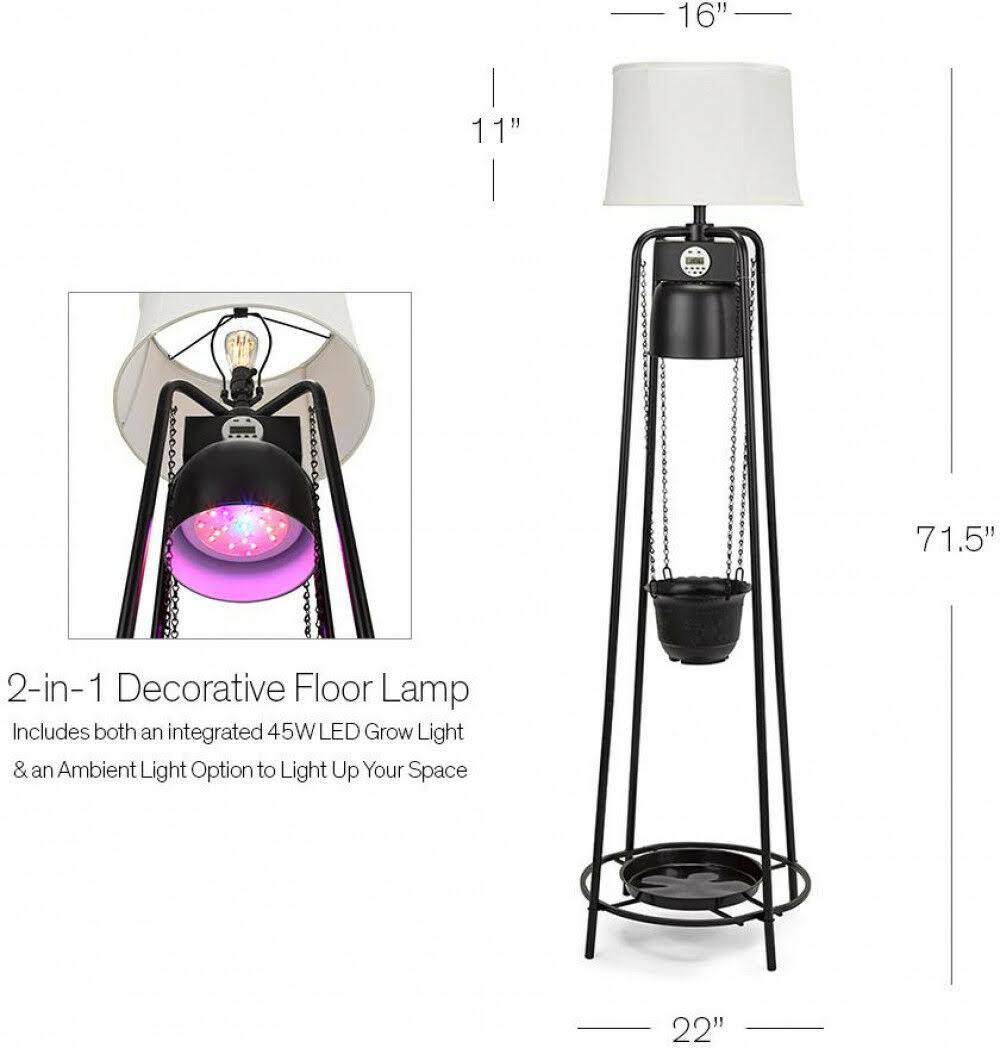 Black Etagere Grow Lamp F51235