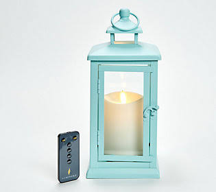 Aqua Indoor/Outdoor Lantern With 4 Candle G34103