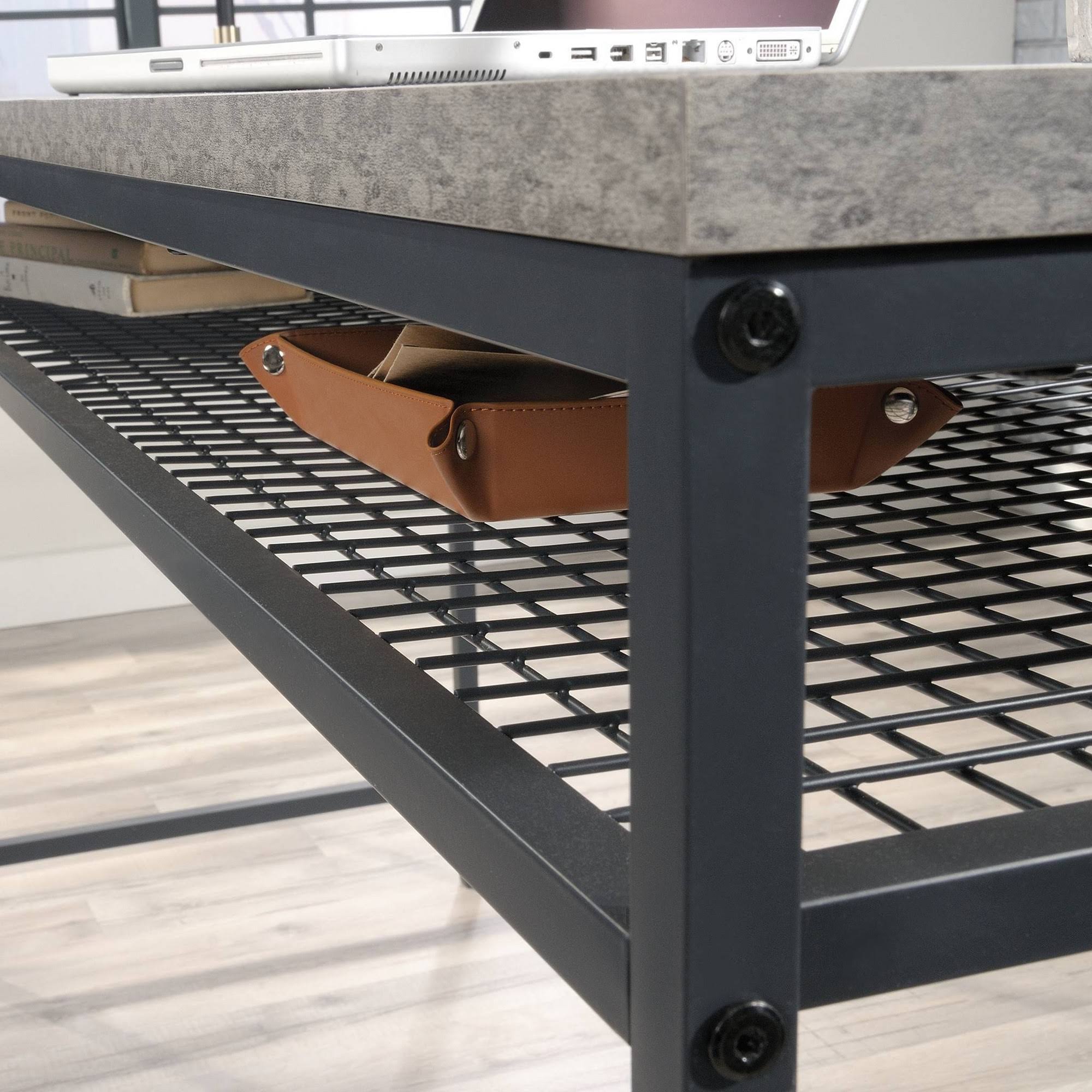 Rich Walnut L-Desk U6400