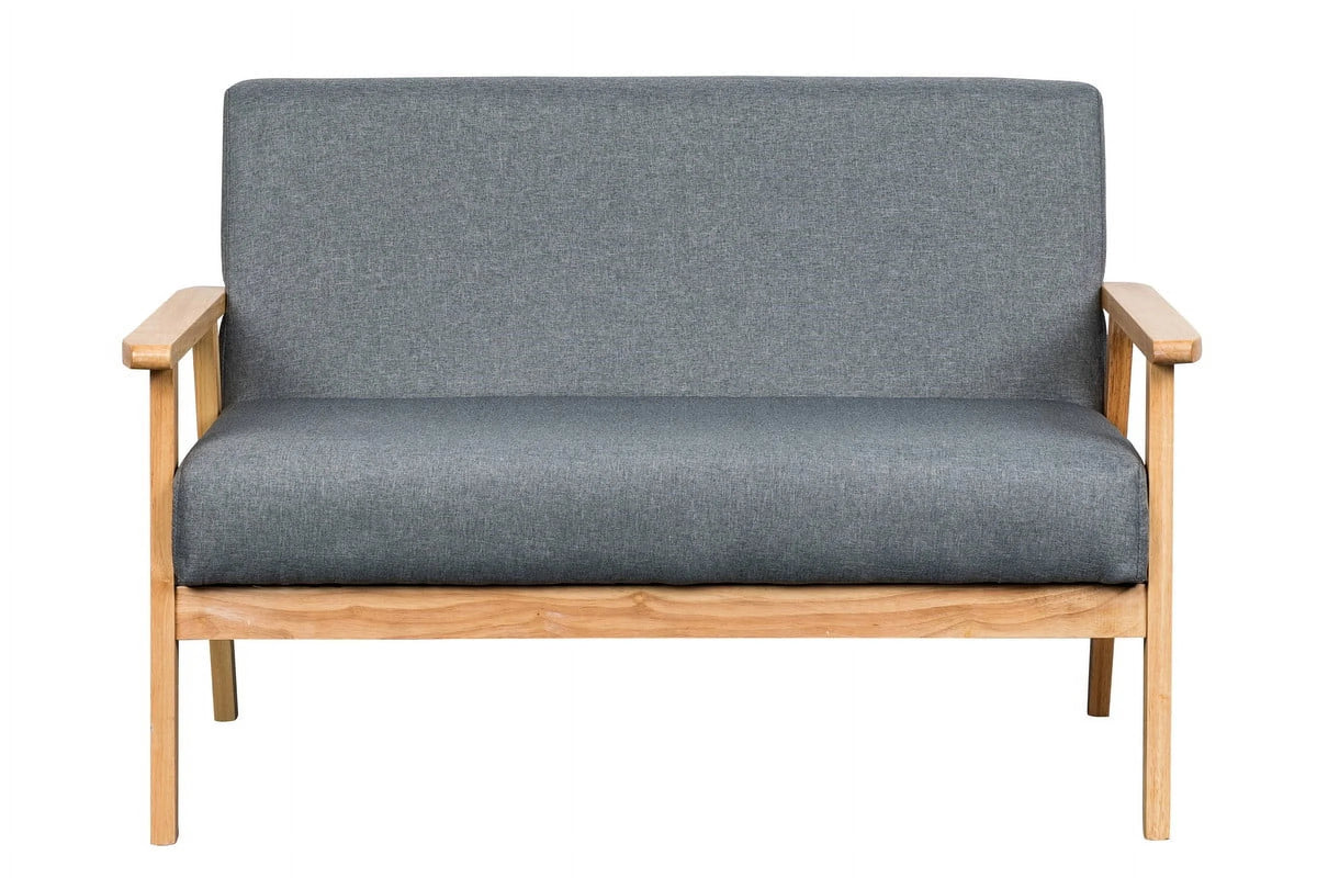 Light Gray Linen Fabric Loveseat and 2 Chair Set T8243