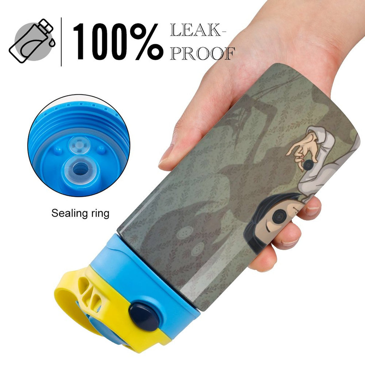Insulated Stainless Steel Water Bottle with Straw F610