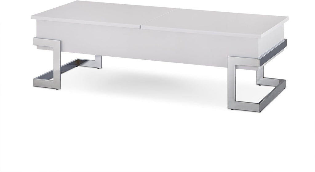 Black and Chrome Lift Top Coffee Table I78154