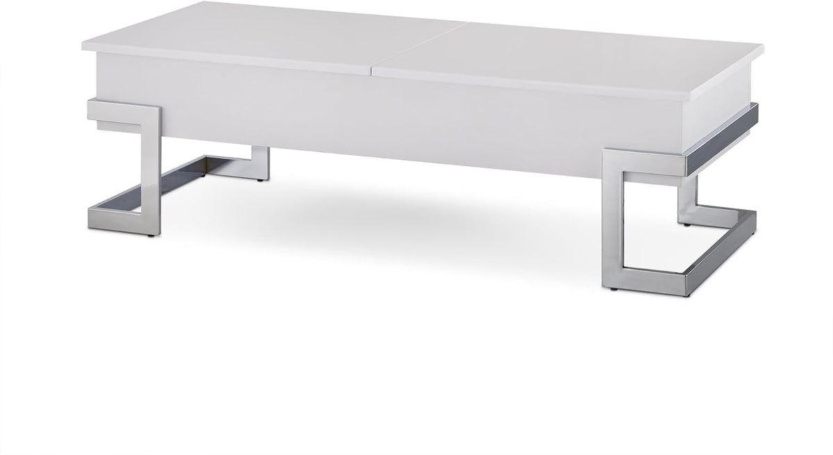 Black and Chrome Lift Top Coffee Table I78154