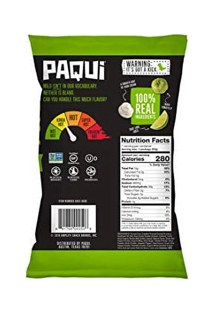 Zesty Salsa Verde Spicy Tortilla Chips, 6ct, 2oz Individual Snack Sized Bags O609