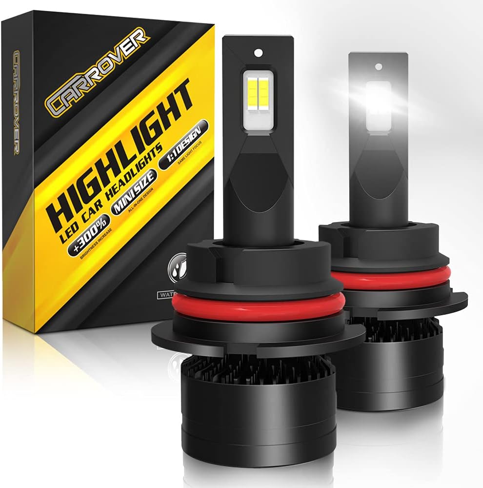 9007 HB5 LED Bulbs 100W 6000K High/Low Conversion Kit Pack of 2 J16685