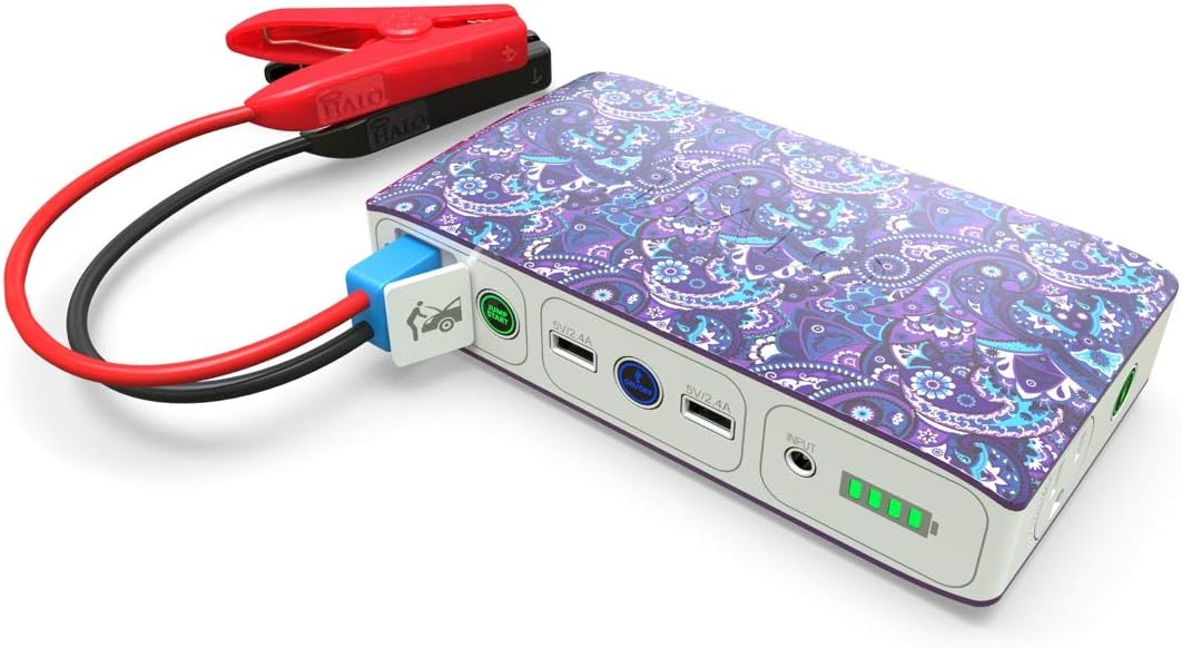 Rose Gold Portable Phone Laptop Charger Car Jump Starter with AC Outlet J382345