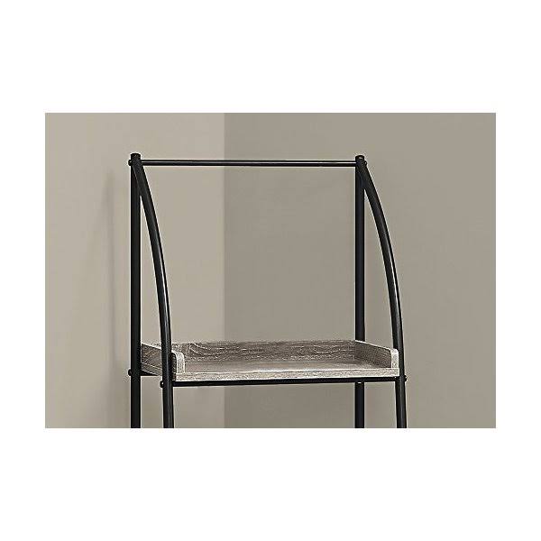 Dark Taupe Black Metal Bookcase H583850