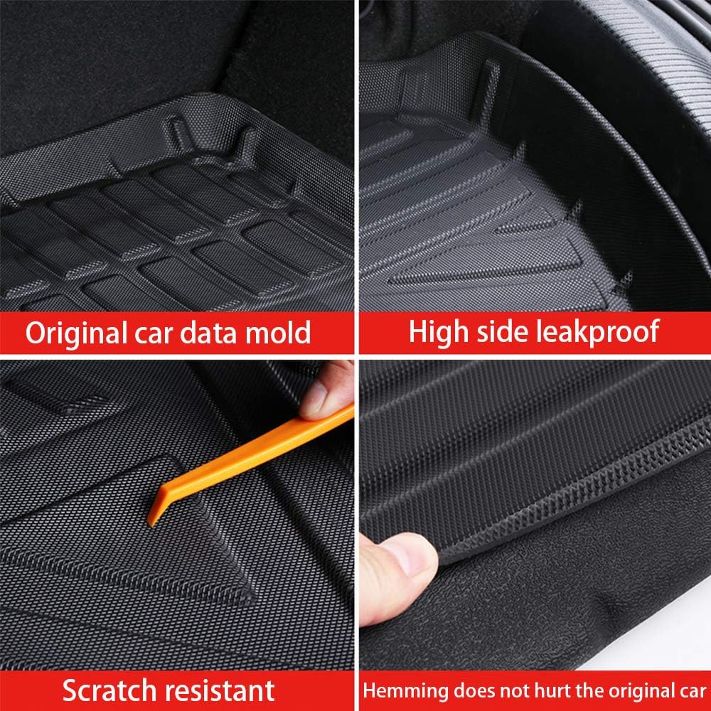 Black Heavy Duty Rubber Trunk Liner Pack of 2 L32768
