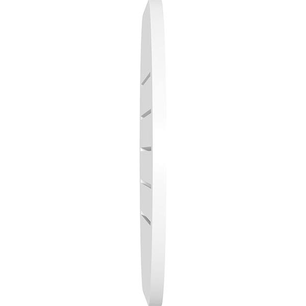 Horizontal Round Ended Surface Mount PVC Gable Vent U7814