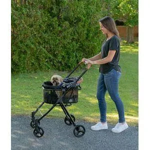 Jet Black Dog & Cat Stroller F959