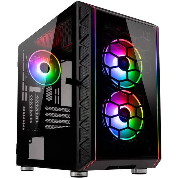 Black Micro-ATX Gaming Case B7486