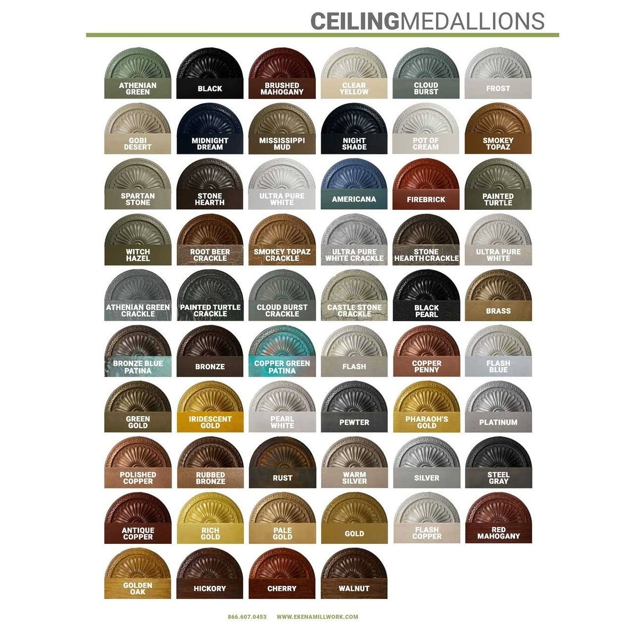 12x22OD x 1 3/4x22P Ceiling Medallion A4249