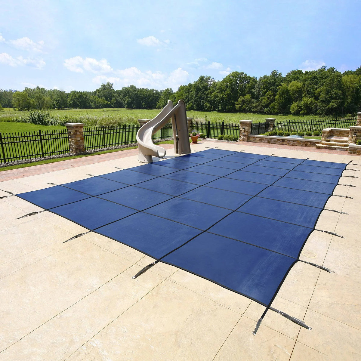 12 Year Mesh Safety Cover - Blue F343