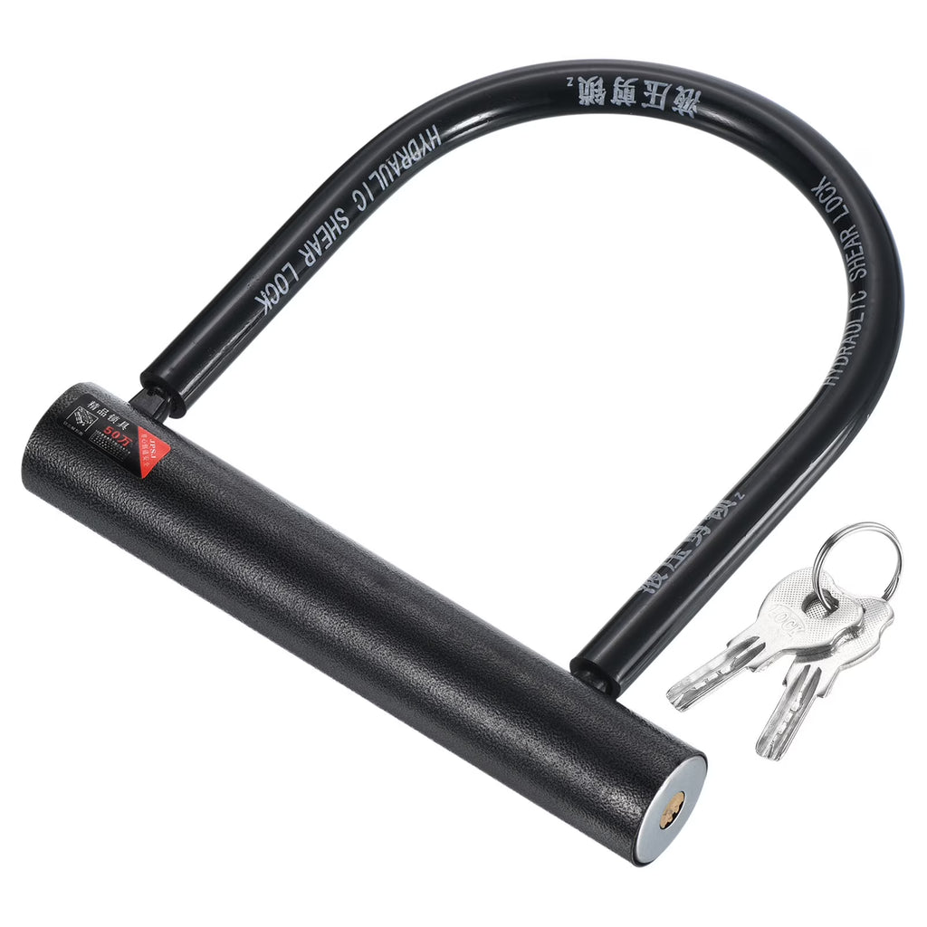 Black 15mm Zinc Alloy U Lock Bike Lock A139