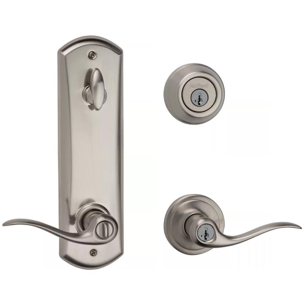 Interconnected Entry Door Lock, Satin Nickel L95450