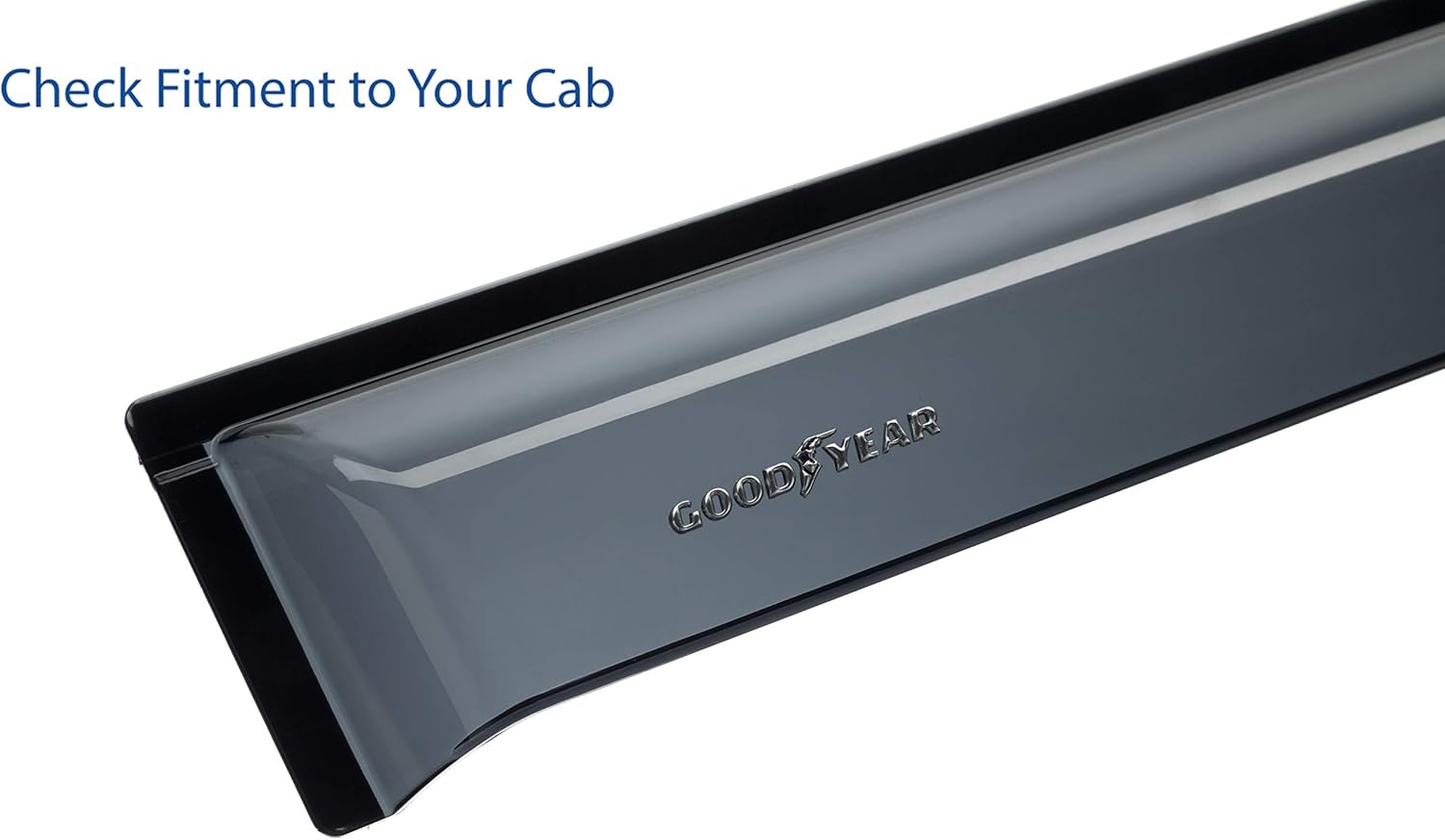 Shatterproof Tape-on Window Deflectors for Trucks, 4 pcs J5628