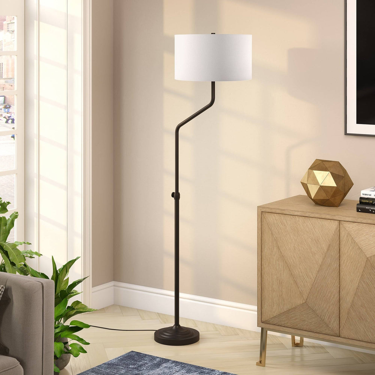 Brushed Brass Floor Lamp C2811