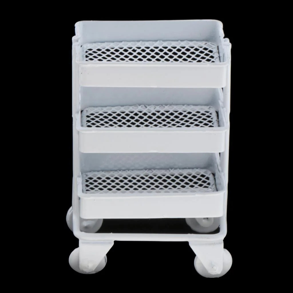 Pink And White Dollhouse Furniture Storage Shelf F53910