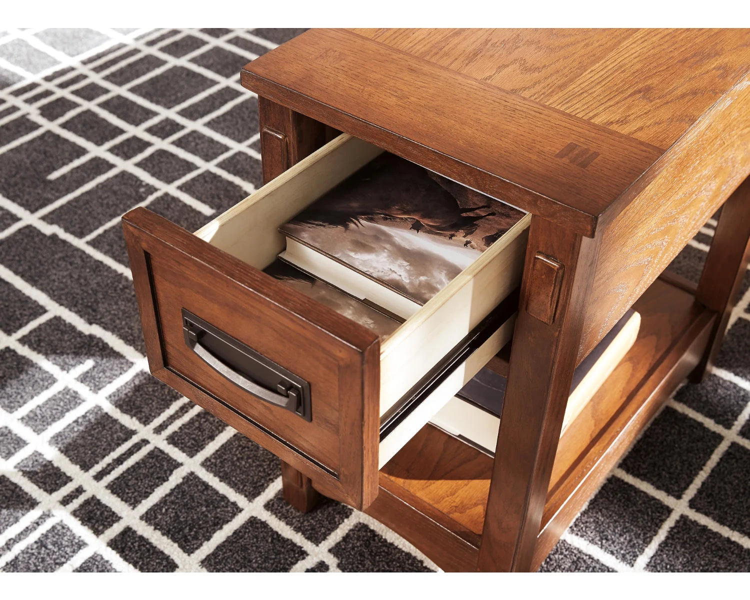 Brown Chairside End Table X2415