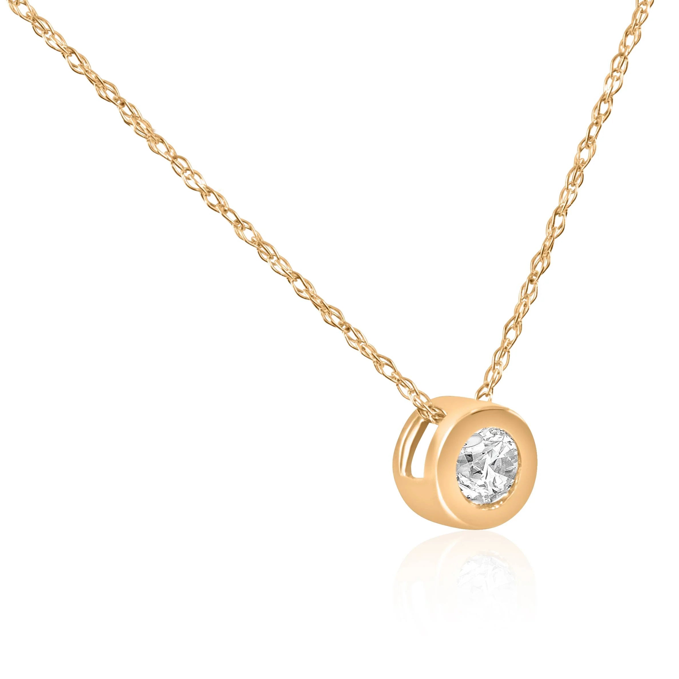 14k Yellow Gold Diamond Pendant H286549