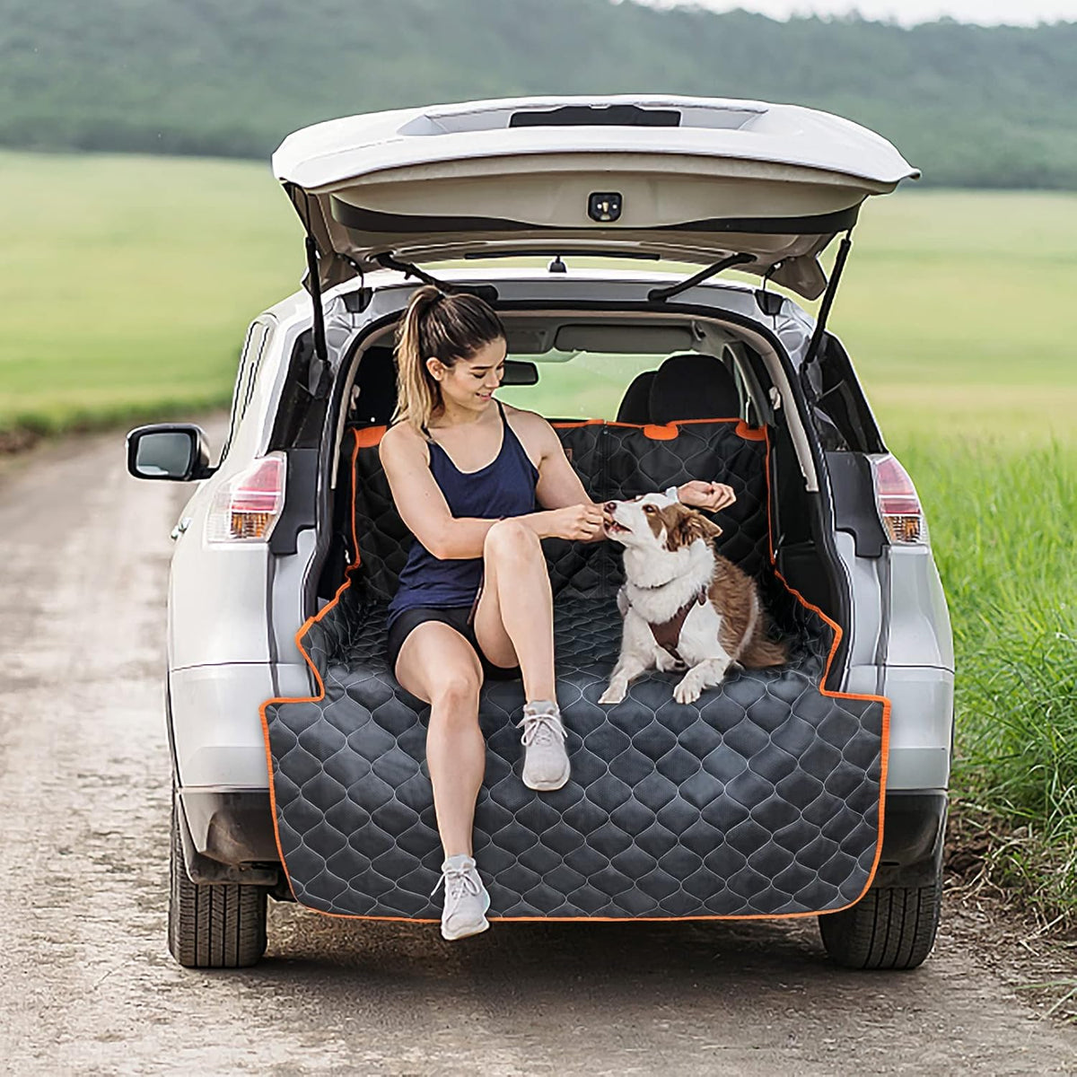 Cargo Liner for SUV with Bumper Flap Protector ( 90 L x 55 W) O304