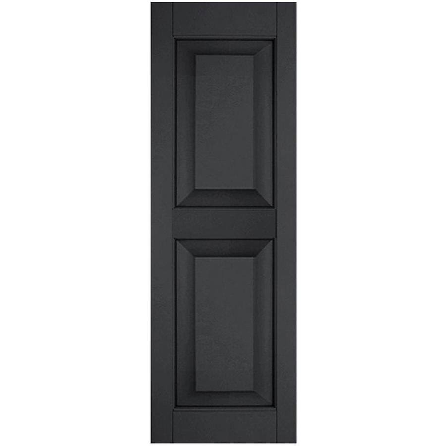 Black Raised Panel Shutters Pair X69138
