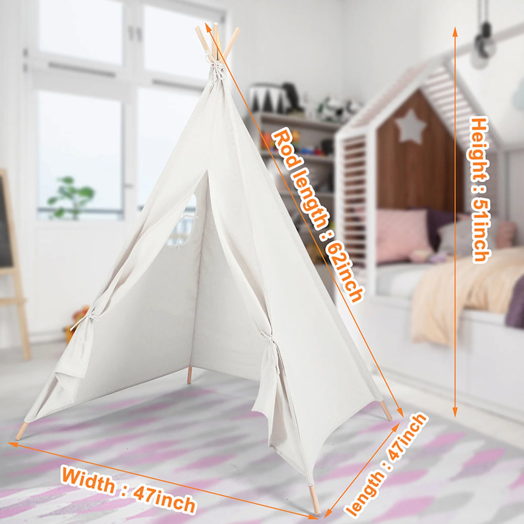Cotton Canvas Kids Teepee Tent O16325