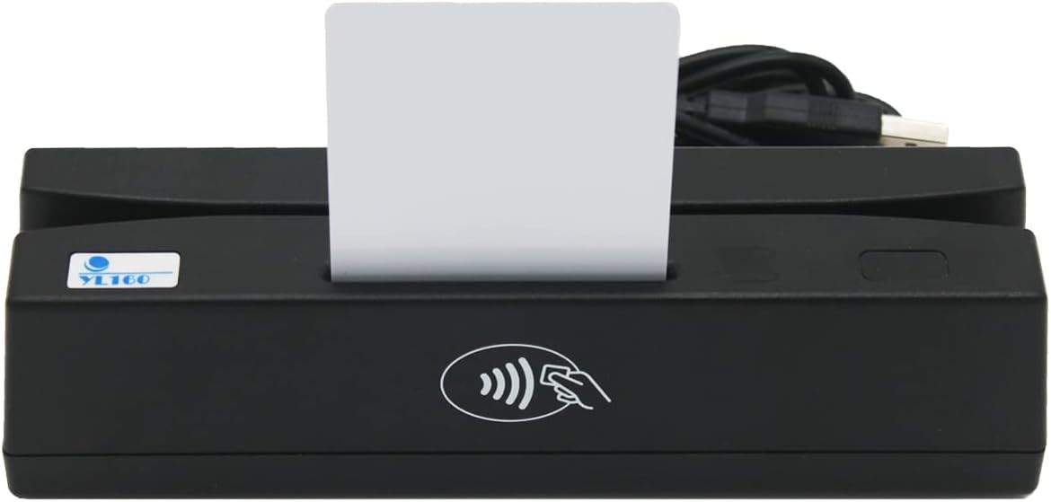 USB 4 in 1 Magnetic Swipe Card Reader with EMV Chip, RFID, PSAM N430