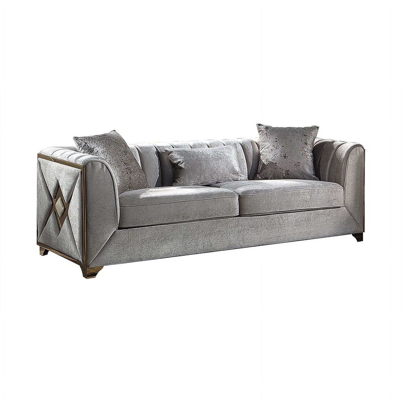 3 PC Living Room Set Made with Wood in Cream Color T77559