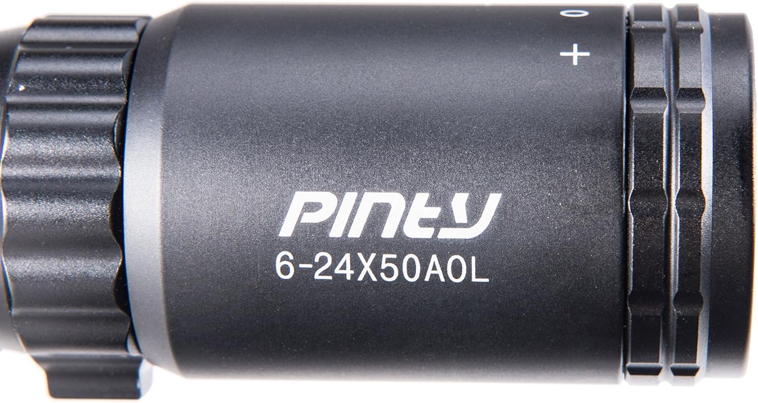 6-24x50 AO Mil Dot Scope with Sunshade Tube & Flip-Open Covers Pack of 2 Q836