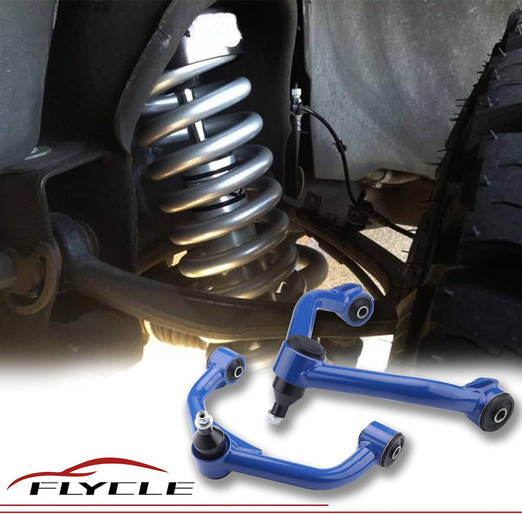 Forged Front Upper Control Arms 2-4" Lift 2 PCS Blue Tubular Suspension Adjustable G113