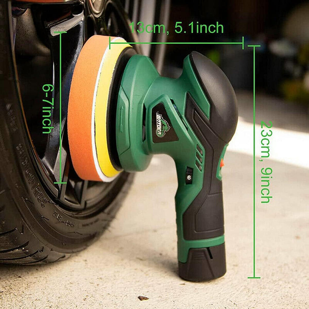 Cordless Car Buffer Polisher with 12V Lithium Rechargeable Battery Brushless Polisher X324197
