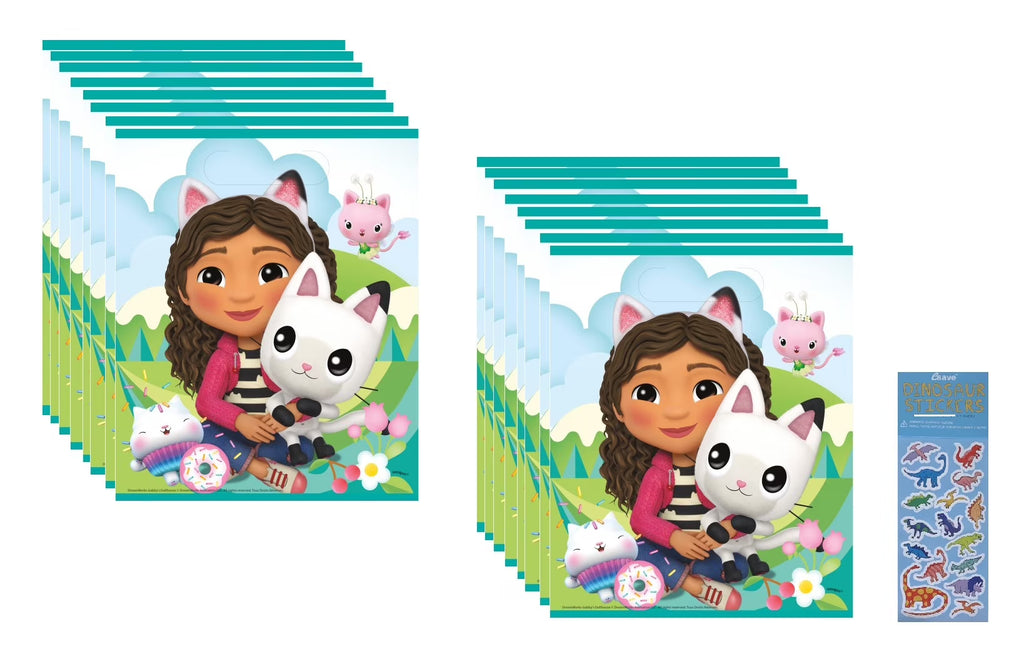 16 Count Plastic Party Favor Loot Bags L290309