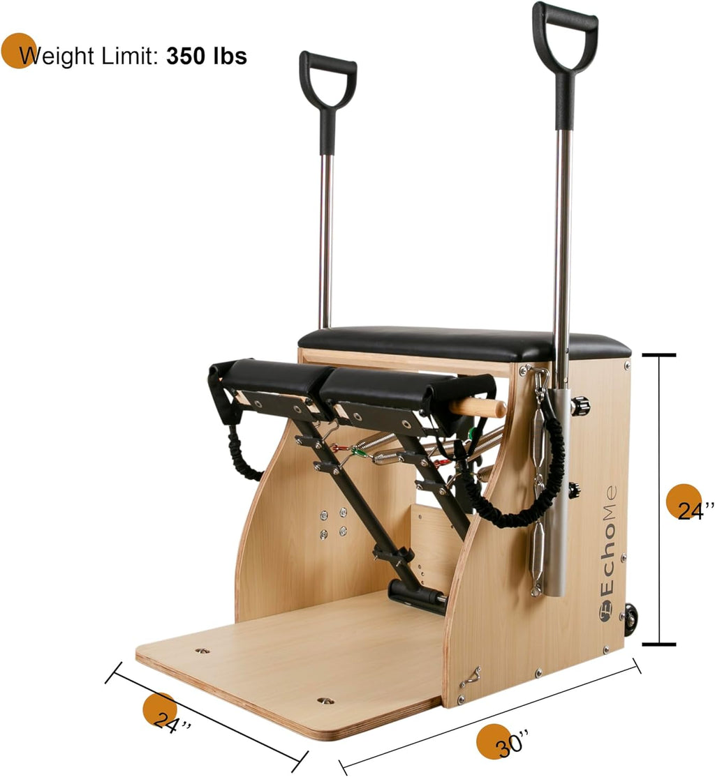 Split-Pedal Stability Pilates Chair with Handles O7597