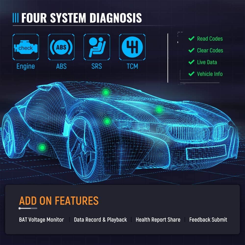 OBD2 Scanner Car Code Reader Scan Tool with 5 Touchscreen W475791