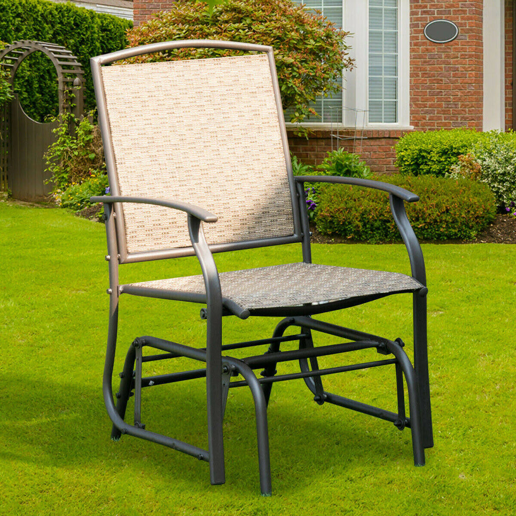 Steel Frame Garden Swing Glider Chair I496