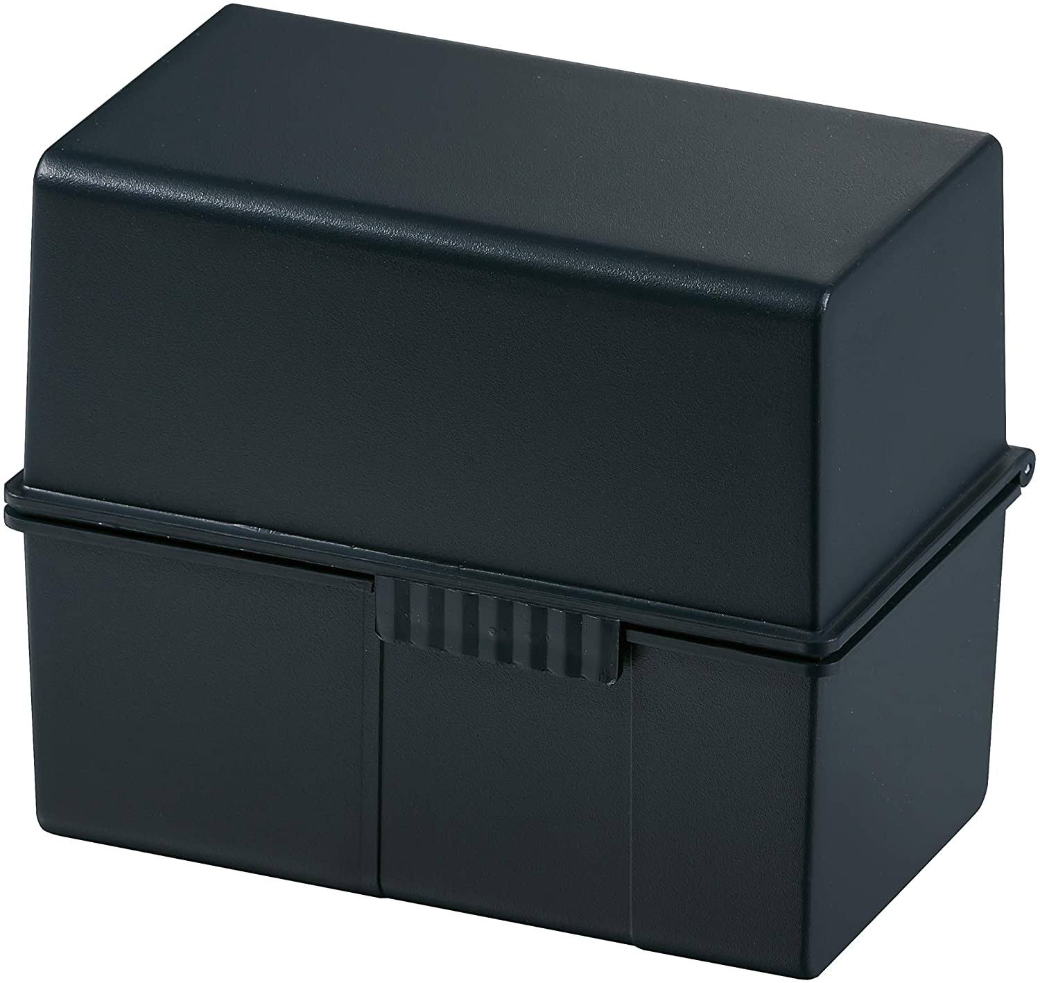 Black Index Card Box for 400 Cards, 3 Pieces M124