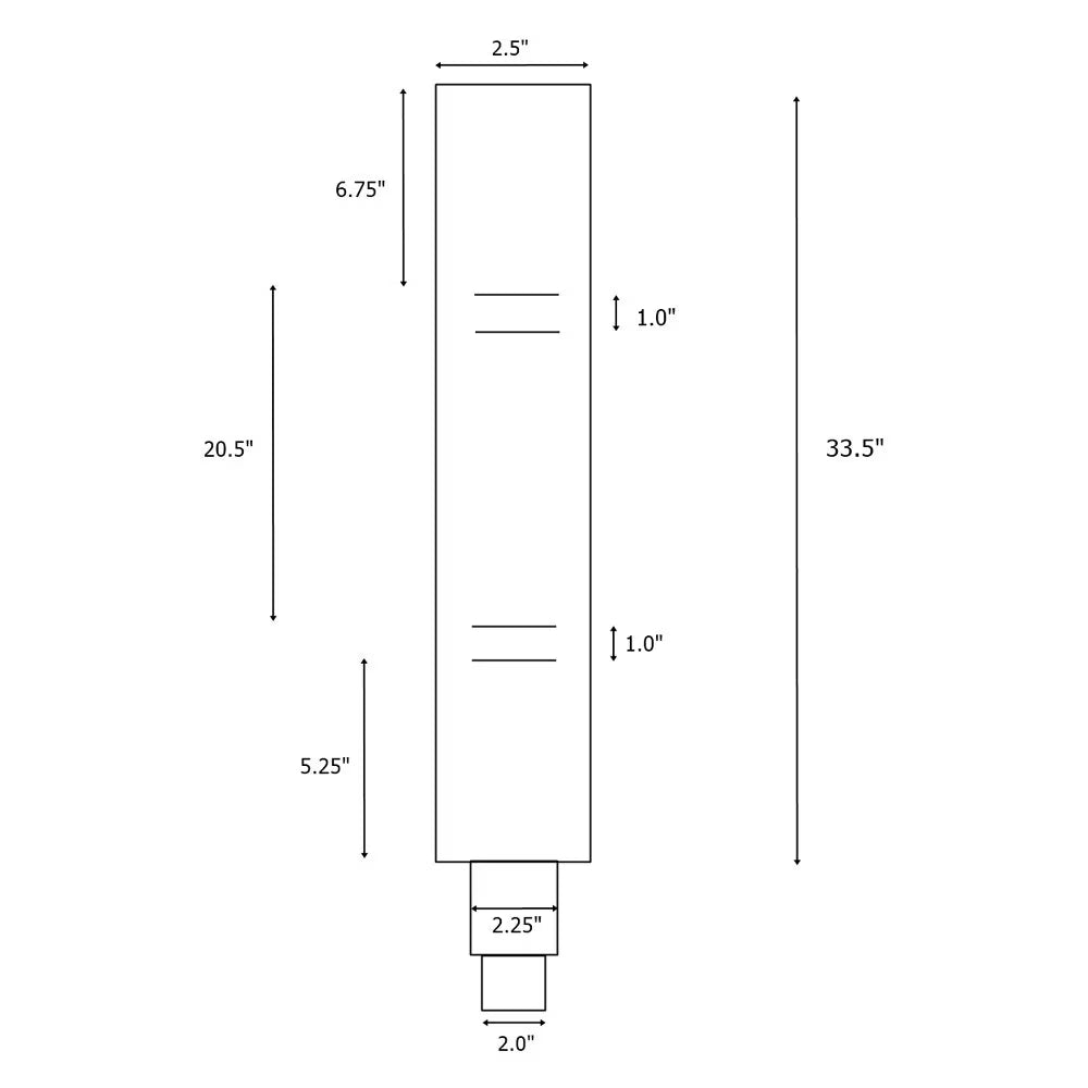 4000 lb 33.5" Replacement Leg Y613353