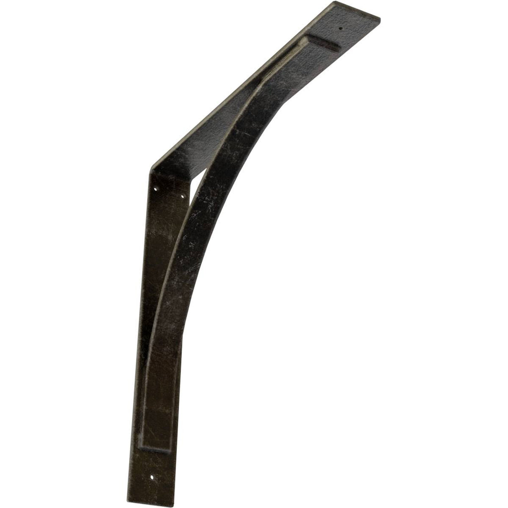 Morris Steel Bracket, Antiqued Warm Silver C124