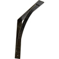 Morris Steel Bracket, Antiqued Warm Silver C124