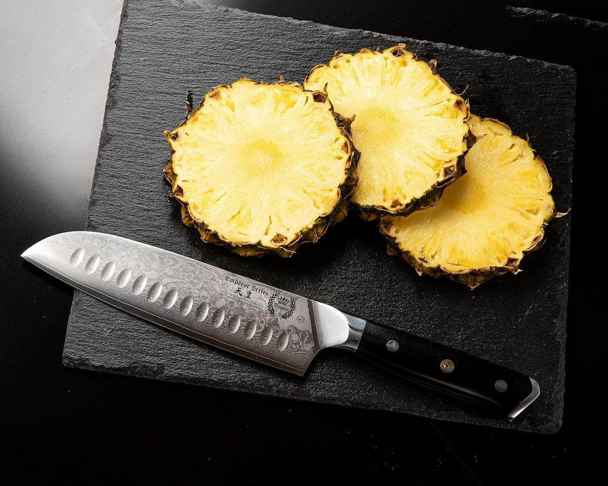 Santoku Chef Knife 7 inch with G-10 Ergonomic Handle C4504