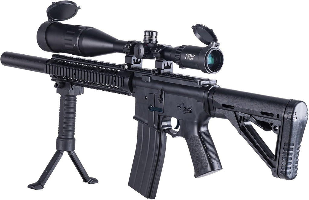6-24x50 AO Mil Dot Scope with Sunshade Tube & Flip-Open Covers Pack of 2 Q836