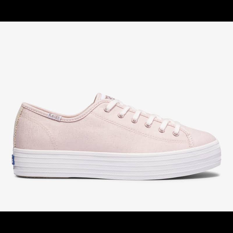 Metallic Canvas Triple Kick Sneakers Size 9.5M Rose Gold Y59210