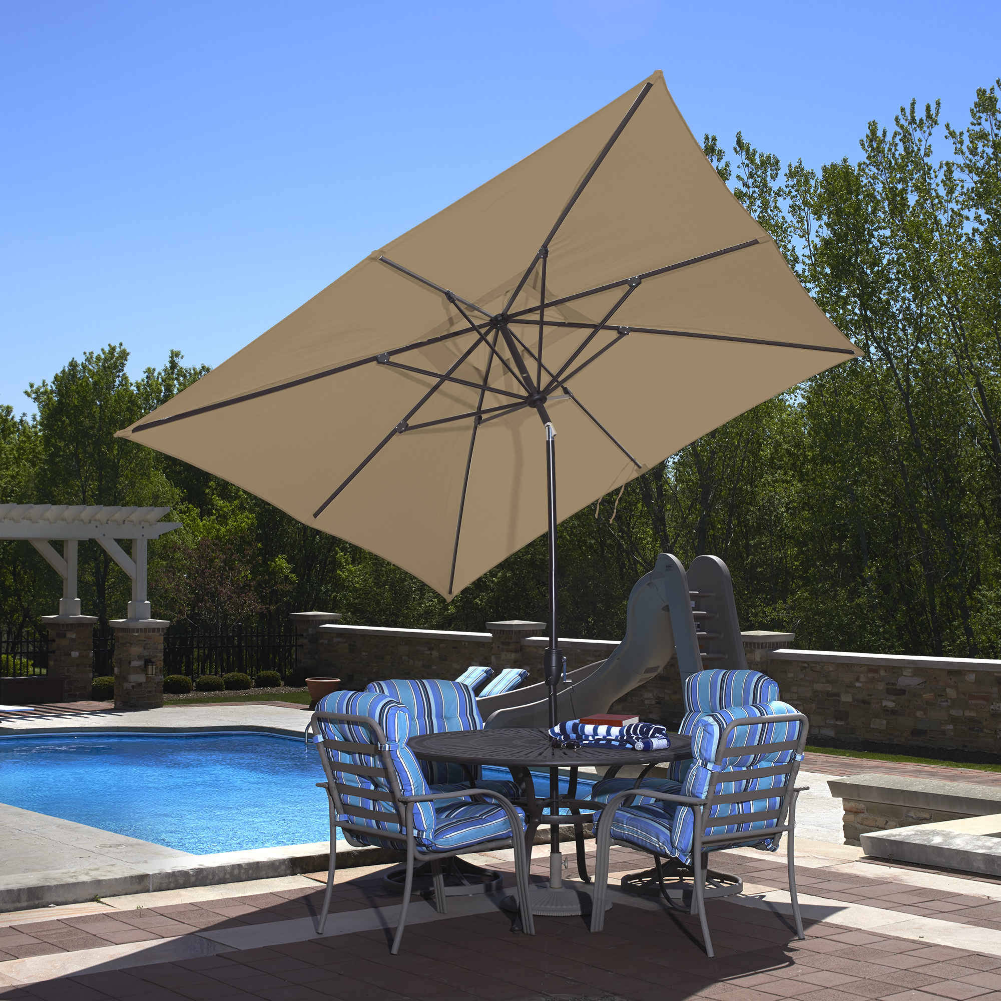 8 x 10 Rectangular Market Umbrella P7975