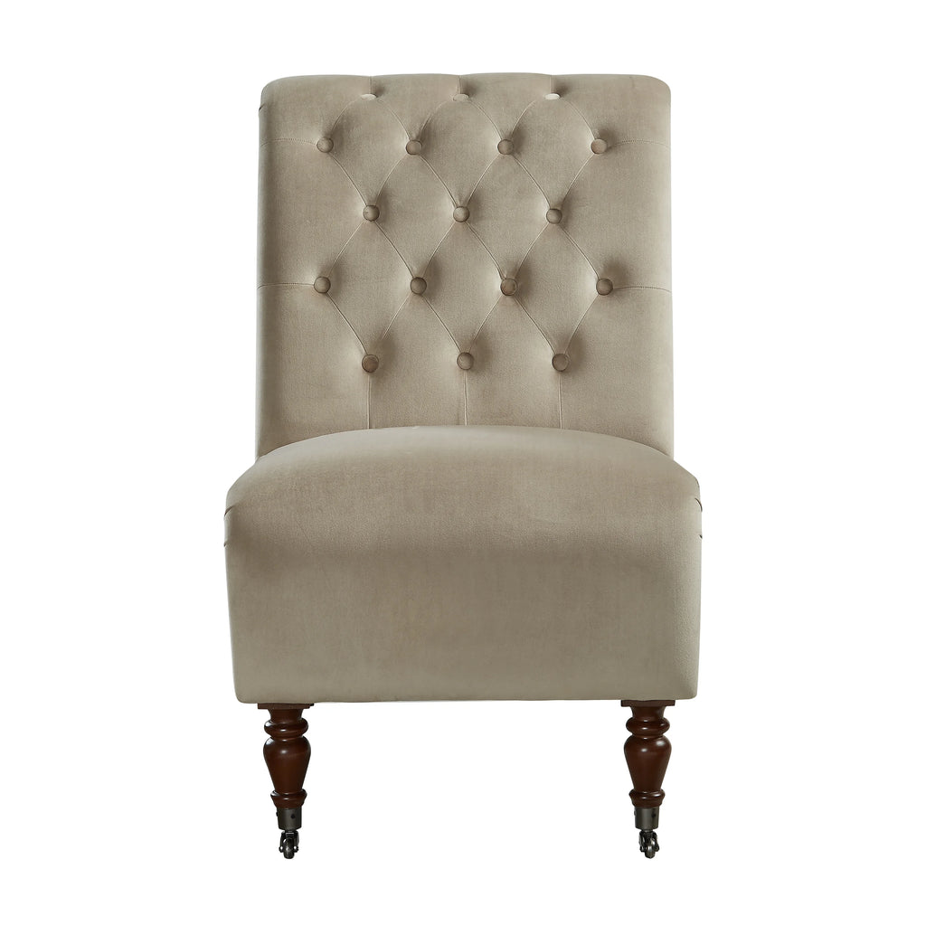 Tufted Velvet Slipper Chair S5291