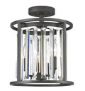 Bronze 3 Light Semi Flush Mount D103477